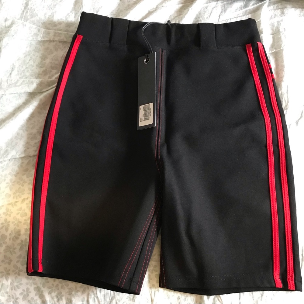 NWT I.AM.GIA Astrid Bike Short - Black & Red